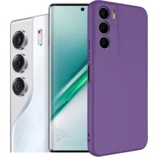 Tecno Camon 40 Pro 5g Cm7 Uyumlu Silikon Kılıf - Kamera Korumalı Esnek Pastel Renk Kapak - Mor