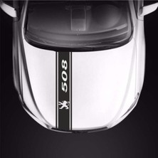 Peugeot 508 Için Özel Yeni Uyumlu Aksesuar Oto Kaput Şerit Özel Yeni Sticker