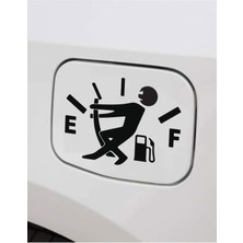 Yakıt Göstergesi Depo Kapağı Özel Yeni Sticker 15 cm