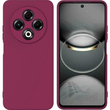 HANPORIUM Tecno Spark 30 Uyumlu Silikon Kılıf - Kamera Korumalı Esnek Pastel Renk Kapak - Mürdüm