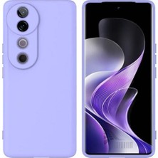 Vivo V40 5g Uyumlu Silikon Kılıf - Kamera Korumalı Esnek Pastel Renk Kapak - Lila