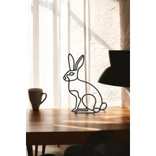 Tavşan Line Art Figür - Minimalist Dekor & Koleksiyon, Ev Dekoru, 3D Baskı