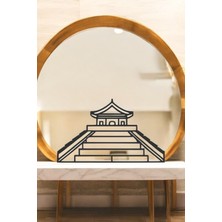 Çin Seddi Line Art Figür - Minimalist Dekor & Koleksiyon, Ev Dekoru, 3D Baskı