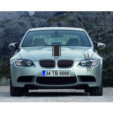Oto Kaput-Far-Yan Ayna Özel Yeni Sticker Set 3 Lü 58*15 Cm/1 Adet - 22*10 Cm/1 Adet - 12,5*6,5 Cm/sağ-Sol