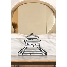 Çin Seddi Line Art Figür - Minimalist Dekor & Koleksiyon, Ev Dekoru, 3D Baskı