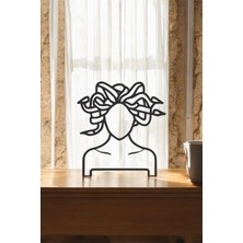Medusa Line Art Figür - Minimalist Dekor & Koleksiyon, Ev Dekoru, 3D Baskı