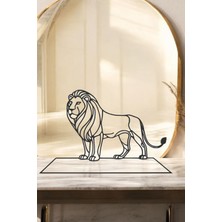 Aslan Line Art Figür - Minimalist Dekor & Koleksiyon, Ev Dekoru, 3D Baskı