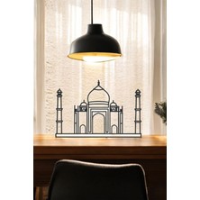 Tac Mahal Line Art Figür - Minimalist Dekor & Koleksiyon, Ev Dekoru, 3D Baskı