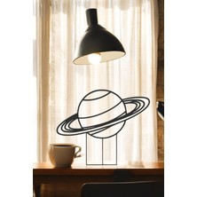 Gezegen Line Art Figür - Minimalist Dekor & Koleksiyon, Ev Dekoru, 3D Baskı