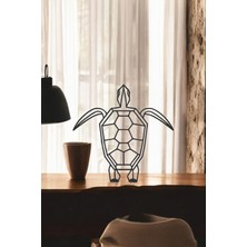 Kaplumbağa Line Art Figür - Minimalist Dekor & Koleksiyon, Ev Dekoru, 3D Baskı