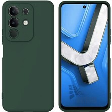 Vivo Y29 Uyumlu Silikon Kılıf - Kamera Korumalı Esnek Pastel Renk Kapak - Yeşil