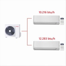 Toshiba 2m Multi Split Klima 10.000+12.000 Btu/h A+++