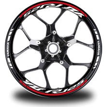 Kırmızı Yamaha Yzf R125 Takım Jant Sticker Etiket