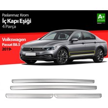 paspasgarajı Paspasgaraji Vw Passat B8.5 Krom Iç Kapı Eşiği 4 Parça 2019 ve Üzeri
