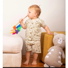 Necix's Erkek Bebek Keten Şort-Gömlek 2'li Takım