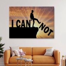 Marsilyan- Yapamam, Ayakta Uçurum Kelimeyi Zorlar Kanvas Tablo, Ben Yapabilirim, MOTIVASYON-5409