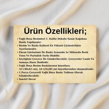 Hat Tablosu, Çerçeveli Vintage Tablo, Hat Sanatı Baskı Tablosu, Islami Tablo, Çerçeveli Tablo