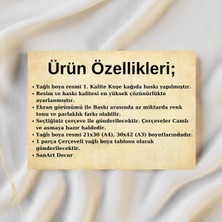 Çerçeveli Vintage Tablo, Yağlı Boya Tablosu, Çerçeveli Tablo, Sanatsal Dekor, Manzara Tablosu