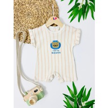 Chad Leon Arkadan ve Alttan Çıtçıtlı Yazlık Tulum - Ekru