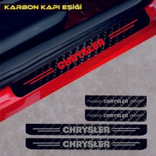 Chrysler Crossfire Için Özel Yeni Uyumlu Aksesuar Oto Kapı Eşiği Özel Yeni Sticker Karbon 4 Adet
