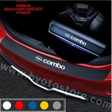 Opel Combo Için Özel Yeni Uyumlu Aksesuar Oto Bagaj ve Kapı Eşiği Özel Yeni Sticker Seti Karbon