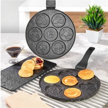 Mia Padella Granit Döküm Pankek Tavası Siyah