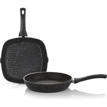 Dark Storm 28 cm Izgara Tava ve 26 cm Tava Seti