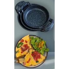 3 Lü Granit Sahan Seti (16CM-18CM-20CM) 1 .sınıf Ürün Kalın Malzeme