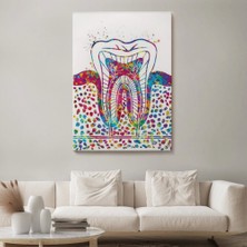 Marsilyan- Renkli Diş, Diş Hekimi Duvar TABLOSU-6300