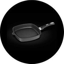 Amt Kare Izgara Tava - (Çap: 28X28CM Derinlik: 5cm ) E285G