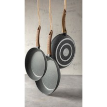 Natura Marble Xl Büyük 3lü Granit Tava Seti 28-30-32CM