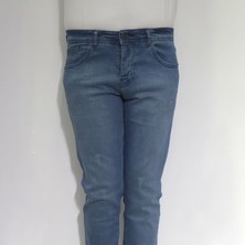 Hacker Fistan Store Erkek Mavi Normal Bel Rahat Kesim Dar Paça Jean Pantolon