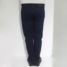 Hacker Fistan Store Erkek Lacivert Normal Bel Rahat Kesim Dar Paça Jean Pantolon