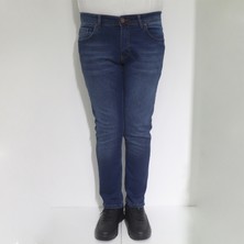 Hacker Fistan Store Erkek Lacivert Normal Bel Rahat Kesim Dar Paça Jean Pantolon