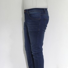 Hacker Fistan Store Erkek Lacivert Normal Bel Rahat Kesim Dar Paça Jean Pantolon