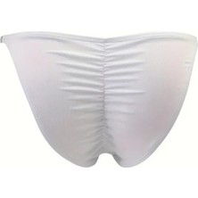 Erkek Beyaz Büzgülü Slip Iç Giyim