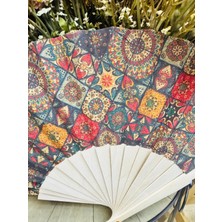 Bambu Çift Taraflı Kadife Yelpaze