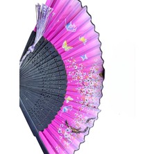 Plastik Desenli Yelpaze