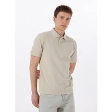 Boss Bej Erkek Polo T-Shirt Pe_linenlogo