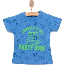Hellobaby Basic Erkek Parti Baskılı T-Shirt Erkek Bebek