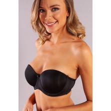 Gabrıella Balconette Foam Cup Bra, Siyah Konforlu ve Şık Sütyen, Strapless