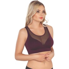 Bordo Mı Emay 4028 Seamless Tül Toparlayıcı Büstiyer