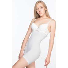 Ekru Mı Emay 7026  Yüksek Bel Paçalı Korse