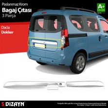 paspasgarajı Paspasgaraji Dacia Dokker Krom Bagaj Çıtası 3 Prç. 2012 Üzeri A+ Kalite