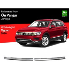 paspasgarajı Paspasgaraji Vw Tiguan Krom Ön Panjur 2 Prç. 2016-2020