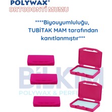 Polywax 5 Adet Çilek Aromalı Ortodonti Mumu- Diş Teli Mumu - Braket Mumu Wax- Ortodontik Wax