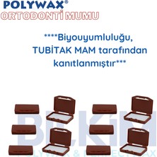 Polywax 10 Adet Çikolata Aromalı Ortodonti Mumu- Diş Teli Mumu - Braket Mumu Wax- Ortodontik Wax