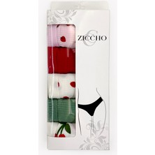 Ziccho Meyve Desenli Kombin Kadın 5'li Bikini Külot