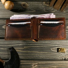 El Yapımı Hakiki Deri Erkek Cüzdan – Kişiye Özel Isimli, Hediye Paketi