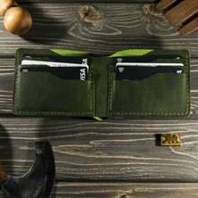 El Yapımı Hakiki Deri Erkek Cüzdan – Kişiye Özel Isimli, Hediye Paketi